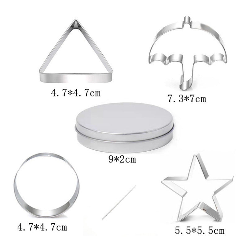 Cookie Cutters - Cookie Press Tools - Cookie Molds - DIY Baking Mold Set - Stainless Steel - Set of 12 V1189-HB003ZSSG00006