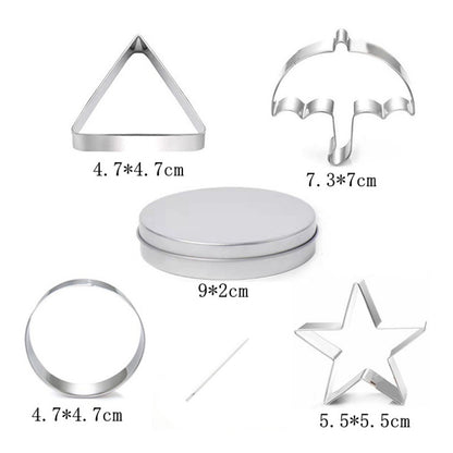 Cookie Cutters - Cookie Press Tools - Cookie Molds - DIY Baking Mold Set - Stainless Steel - Set of 12 V1189-HB003ZSSG00006