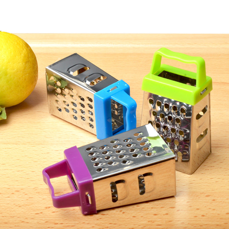 Mini cheese grater - Four-sided grater - Stainless steel slicer - Multifunctional vegetable cutter - Kitchen V1189-HB003ZSSG00008