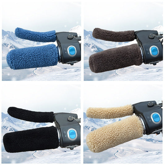 Handlebar Muffs for Electric Bike or Scooter - Winter Warm Gloves with Plush Lining - Universal for Bicycle / V1189-HB003ZSSQ00006