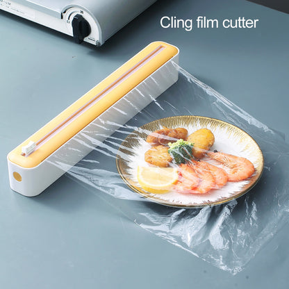 Cling Wrap Cutter - Magnetic Back Design - Two-Way Slider - Plastic Wrap Cutting - Fridge Mounted - Saran V1189-LWWAL-20260325-00013