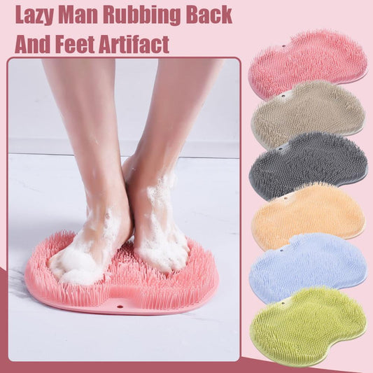 Shower Foot Massager Scrubber, Silicone Bath Massage Cushion Brush Anti-Slip for Lazy Wash Feet, Improves V1189-LWWAL-20260325-00017