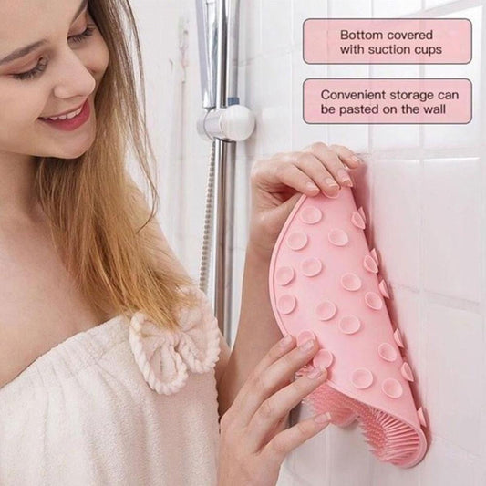 Shower Foot Massager Scrubber, Silicone Bath Massage Cushion Brush Anti-Slip for Lazy Wash Feet, Improves V1189-LWWAL-20260325-00017