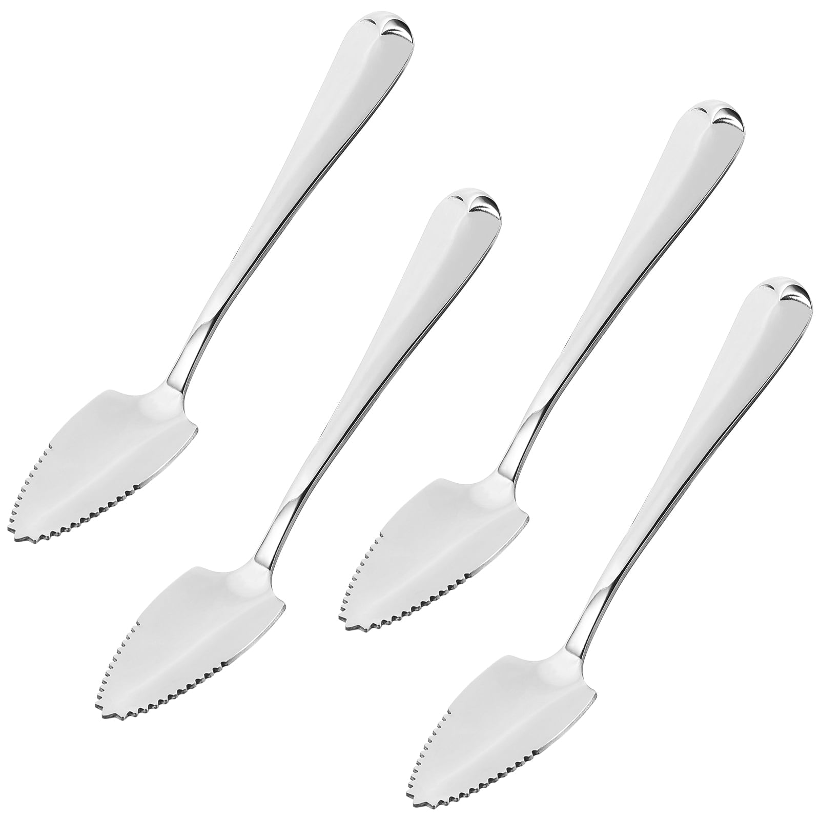 MANLINGDA DOITOOL 4Pcs Stainless Steel Grapefruit Spoons with Serrated Edges 15.50X2.70X0.50CM As Shown V1189-LWWAL-20260325-00021