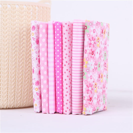 Tdoenbutw clearance Cotton Crafts Fabric Bundle Patchwork Squares Quilting Sewing Patchwork DIY 7PCS 7PC DIY V1189-LWWAL-20260325-00035