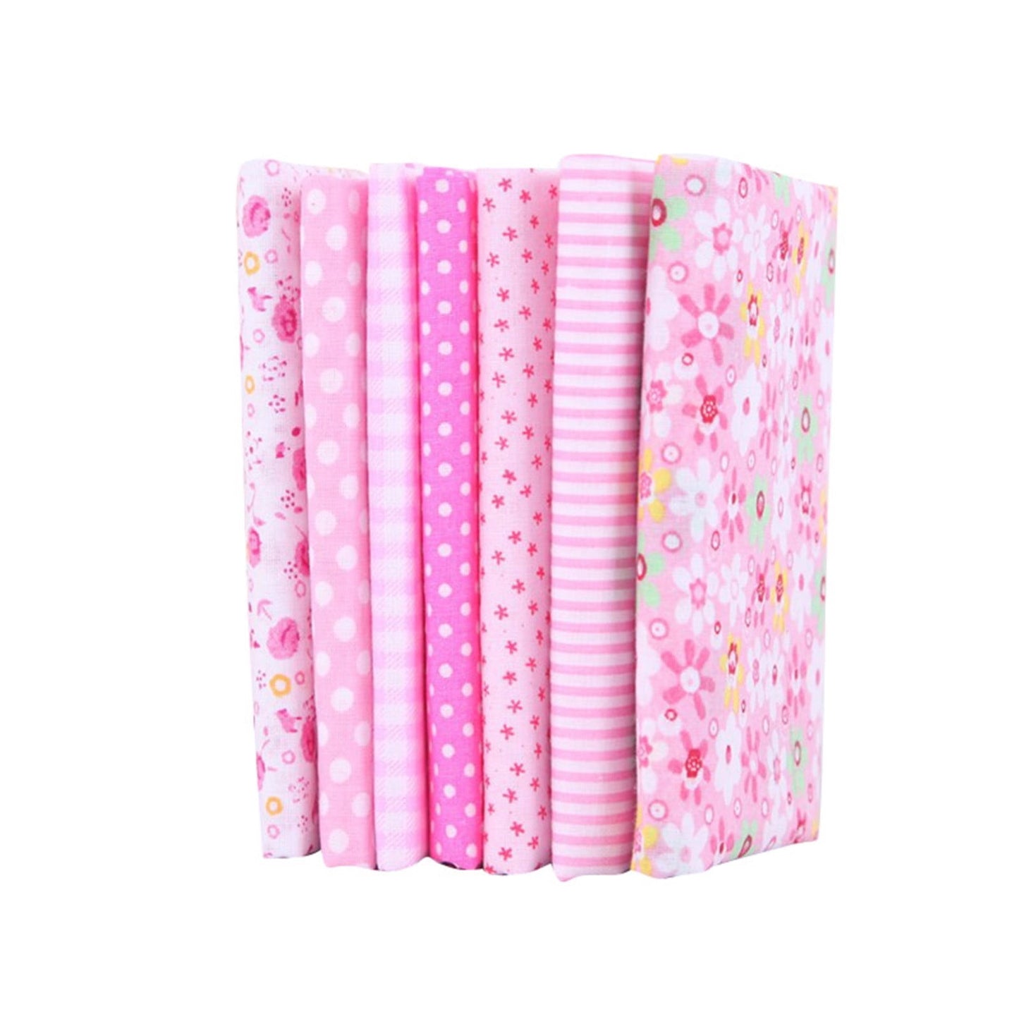 Tdoenbutw clearance Cotton Crafts Fabric Bundle Patchwork Squares Quilting Sewing Patchwork DIY 7PCS 7PC DIY V1189-LWWAL-20260325-00035