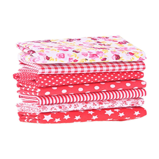Tdoenbutw clearance Cotton Crafts Fabric Bundle Patchwork Squares Quilting Sewing Patchwork DIY 7PCS 7PC DIY V1189-LWWAL-20260325-00038