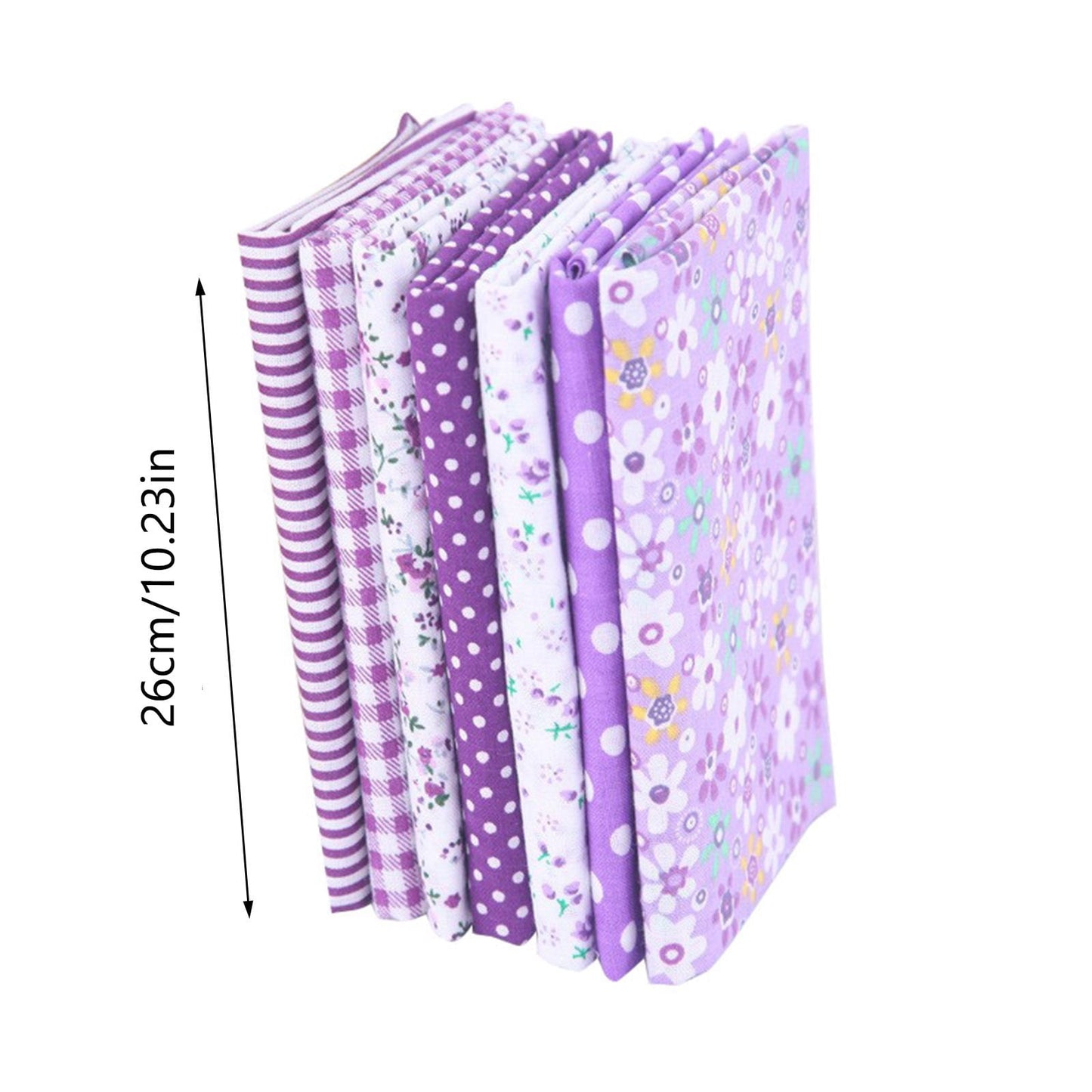 Tdoenbutw clearance Cotton Crafts Fabric Bundle Patchwork Squares Quilting Sewing Patchwork DIY 7PCS 7PC DIY V1189-LWWAL-20260325-00038