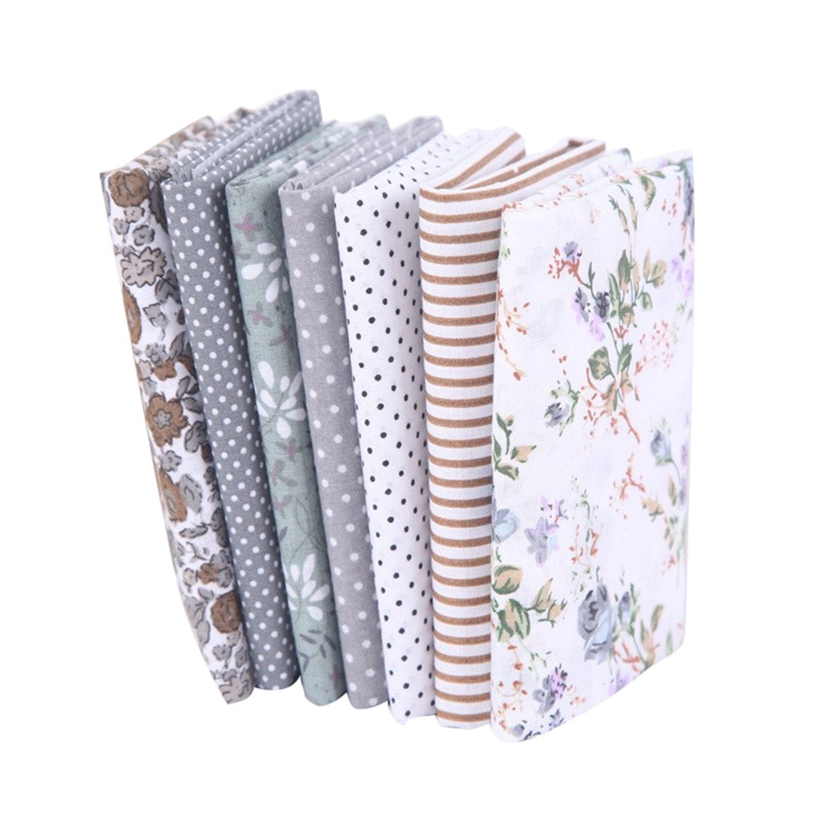 Tdoenbutw clearance Cotton Crafts Fabric Bundle Patchwork Squares Quilting Sewing Patchwork DIY 7PCS 7PC DIY V1189-LWWAL-20260325-00039