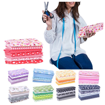 Tdoenbutw clearance Cotton Crafts Fabric Bundle Patchwork Squares Quilting Sewing Patchwork DIY 7PCS 7PC DIY V1189-LWWAL-20260325-00041