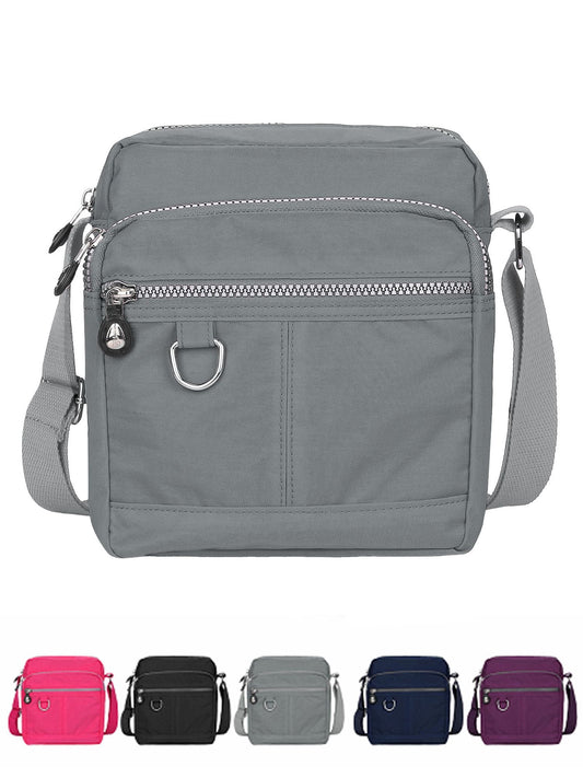 Luxtrada Casual Nylon Purse Handbag Crossbody Bag Waterproof Shoulder Bag with Zipper Pockets for Women V1189-LWWAL-20260325-00061