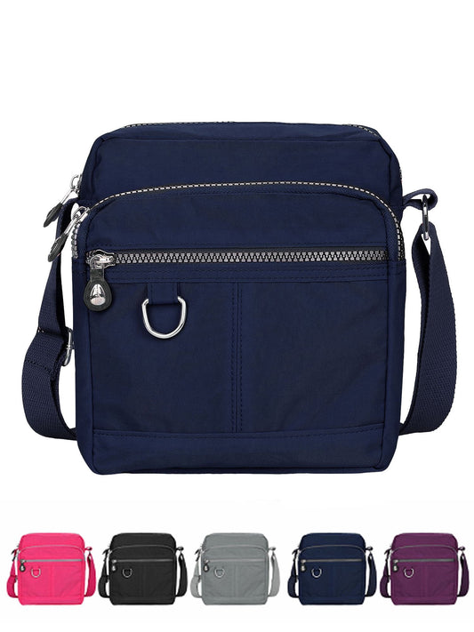 Luxtrada Casual Nylon Purse Handbag Crossbody Bag Waterproof Shoulder Bag with Zipper Pockets for Women V1189-LWWAL-20260325-00062