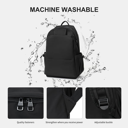 BJLFS Unisex Lightweight Water-Resistant Backpack Black V1189-LWWAL-20260325-00066