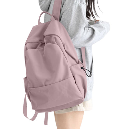 BJLFS Unisex Lightweight Water-Resistant Backpack, Black Purple V1189-LWWAL-20260325-00071