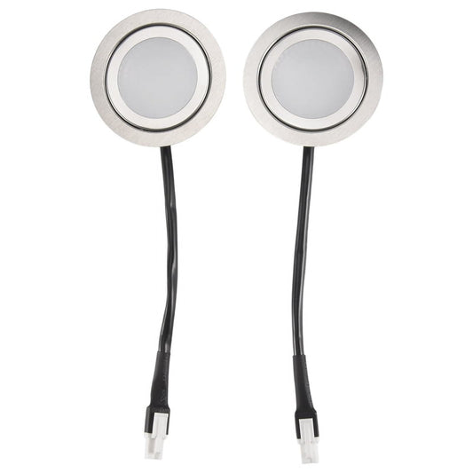 2pcs Range Hood Light Bulbs, Stainless Steel Range Hood LED Light Replacement Recessed Kitchen Range Hood V1189-LWWAL-20260325-00076