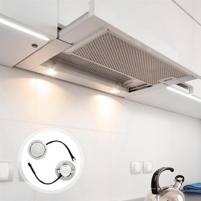 2pcs Range Hood Light Bulbs, Stainless Steel Range Hood LED Light Replacement Recessed Kitchen Range Hood V1189-LWWAL-20260325-00076