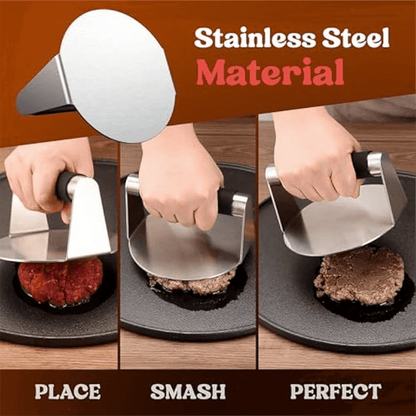 Smash Burger ,Hamburger Smasher Tool for Griddle, Stainless Steel Ham Patty ,Grill Smashburger V1189-LWWAL-20260325-00092