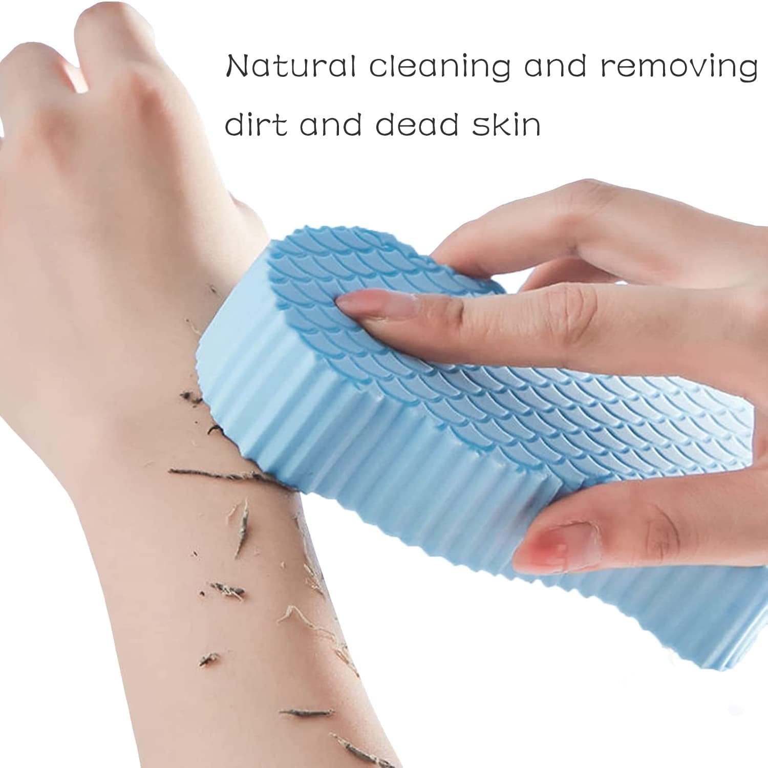 2 Pcs Exfoliating Bath Sponge, Soft Spa Scrub Sponges for Shower, Dead Skin Remover for Body for Adult Baby V1189-LWWAL-20260325-00094