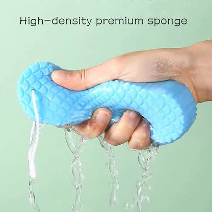 2 Pcs Exfoliating Bath Sponge, Soft Spa Scrub Sponges for Shower, Dead Skin Remover for Body for Adult Baby V1189-LWWAL-20260325-00094