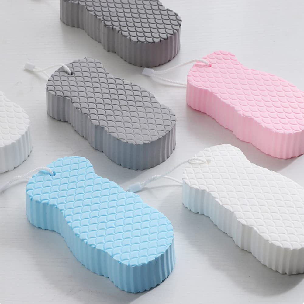 2 Pcs Exfoliating Bath Sponge, Soft Spa Scrub Sponges for Shower, Dead Skin Remover for Body for Adult Baby V1189-LWWAL-20260325-00094