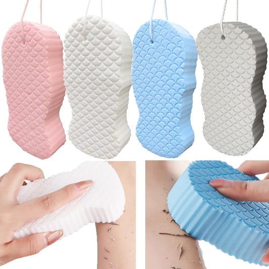 2 Pcs Exfoliating Bath Sponge, Soft Spa Scrub Sponges for Shower, Dead Skin Remover for Body for Adult Baby V1189-LWWAL-20260325-00095