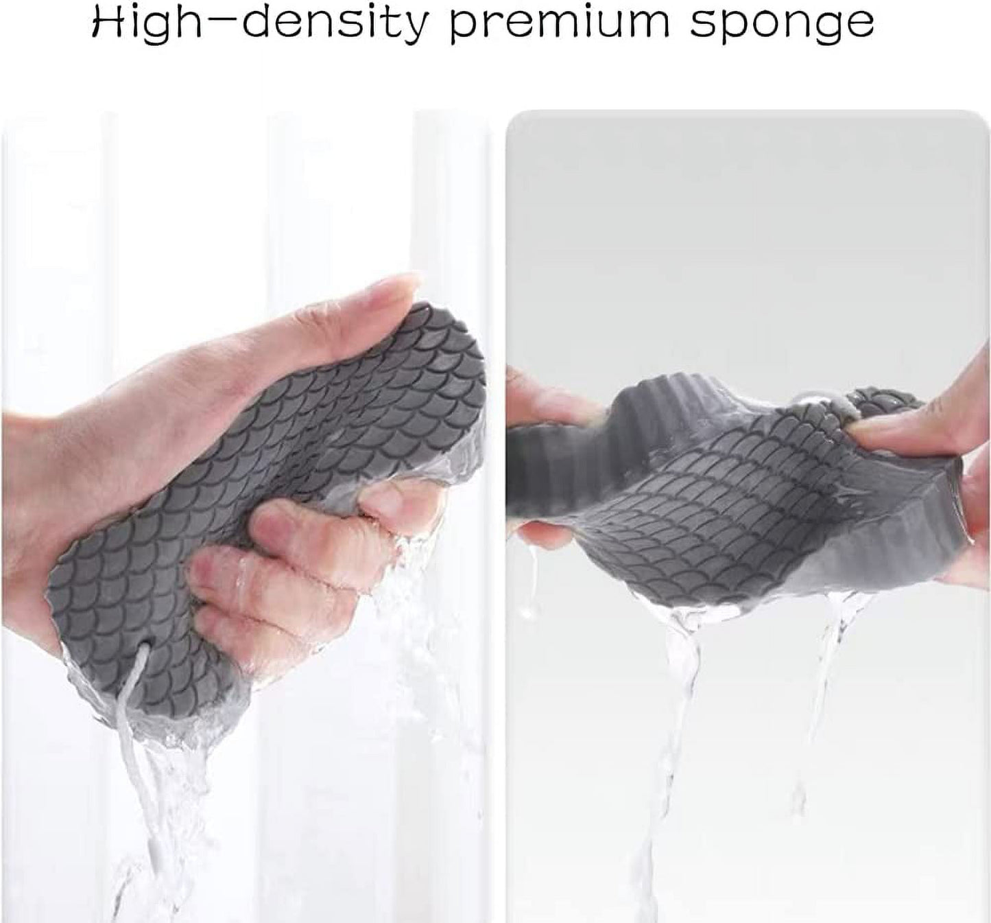 2 Pcs Exfoliating Bath Sponge, Soft Spa Scrub Sponges for Shower, Dead Skin Remover for Body for Adult Baby V1189-LWWAL-20260325-00095