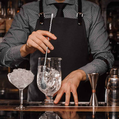 Bar Spoon Cocktail Mixing Stirrers for Drink, Stainless Steel 12 Inches Long Handle, Silver 4 Pieces V1189-LWWAL-20260325-00101