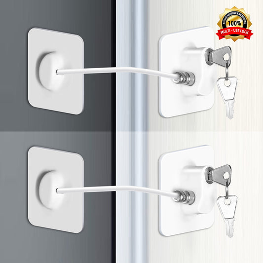 Baby Proofing, Refrigerator lock, Baby Safety Locks for Cabinets, Cabinet Locks for Babies, No Drilling Child V1189-LWWAL-20260325-00116