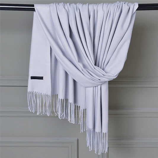 Delayuji Pashmina Scarf for Women Scarf for Women Women Pashmina Scarf Soft Solid Plain Shawl Wrap Fashion V1189-LWWAL-20260325-00120