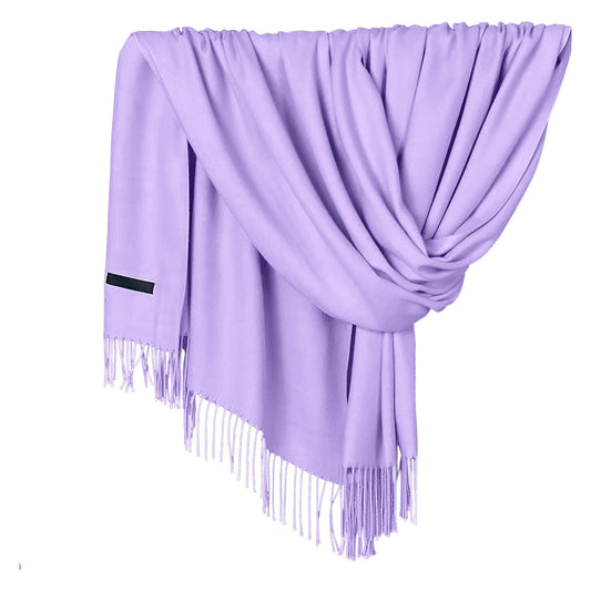Delayuji Pashmina Scarf for Women Scarf for Women Women Pashmina Scarf Soft Solid Plain Shawl Wrap Fashion V1189-LWWAL-20260325-00123