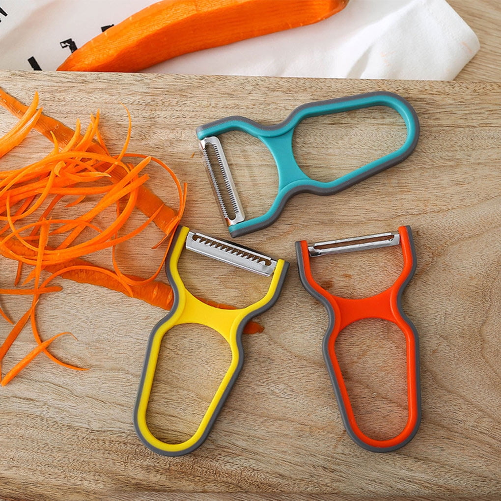 3 Pieces Vegetable Peeler Set For Potato Fruit Non-Slip Home Kitchen Peeling Tool Random Color V1189-LWWAL-20260325-00133