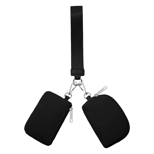 3/2/1PCS Keychain Wallet Mini Zip Around Wristlet Wallets For Women Detachable Dual Pouch Wristlet Portable V1189-LWWAL-20260325-00134