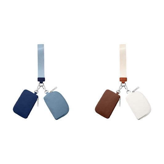 3/2/1PCS Keychain Wallet Mini Zip Around Wristlet Wallets For Women Detachable Dual Pouch Wristlet Portable V1189-LWWAL-20260325-00137