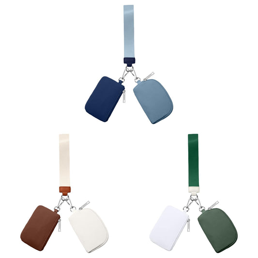 3/2/1PCS Keychain Wallet Mini Zip Around Wristlet Wallets For Women Detachable Dual Pouch Wristlet Portable V1189-LWWAL-20260325-00138