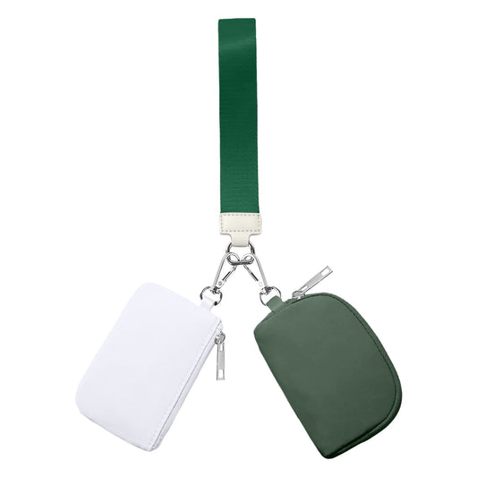 3/2/1PCS Keychain Wallet Mini Zip Around Wristlet Wallets For Women Detachable Dual Pouch Wristlet Portable V1189-LWWAL-20260325-00143