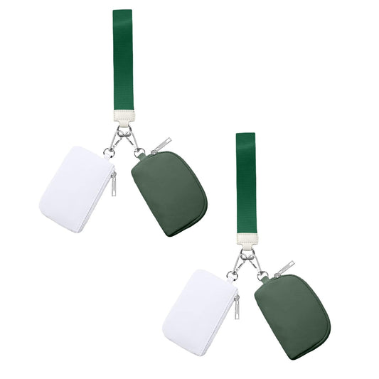3/2/1PCS Keychain Wallet Mini Zip Around Wristlet Wallets For Women Detachable Dual Pouch Wristlet Portable V1189-LWWAL-20260325-00144