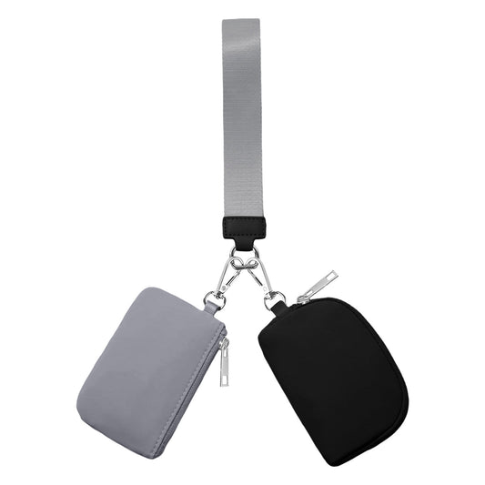 3/2/1PCS Keychain Wallet Mini Zip Around Wristlet Wallets For Women Detachable Dual Pouch Wristlet Portable V1189-LWWAL-20260325-00151