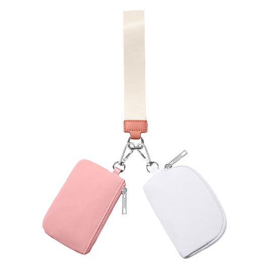 3/2/1PCS Keychain Wallet Mini Zip Around Wristlet Wallets For Women Detachable Dual Pouch Wristlet Portable V1189-LWWAL-20260325-00155