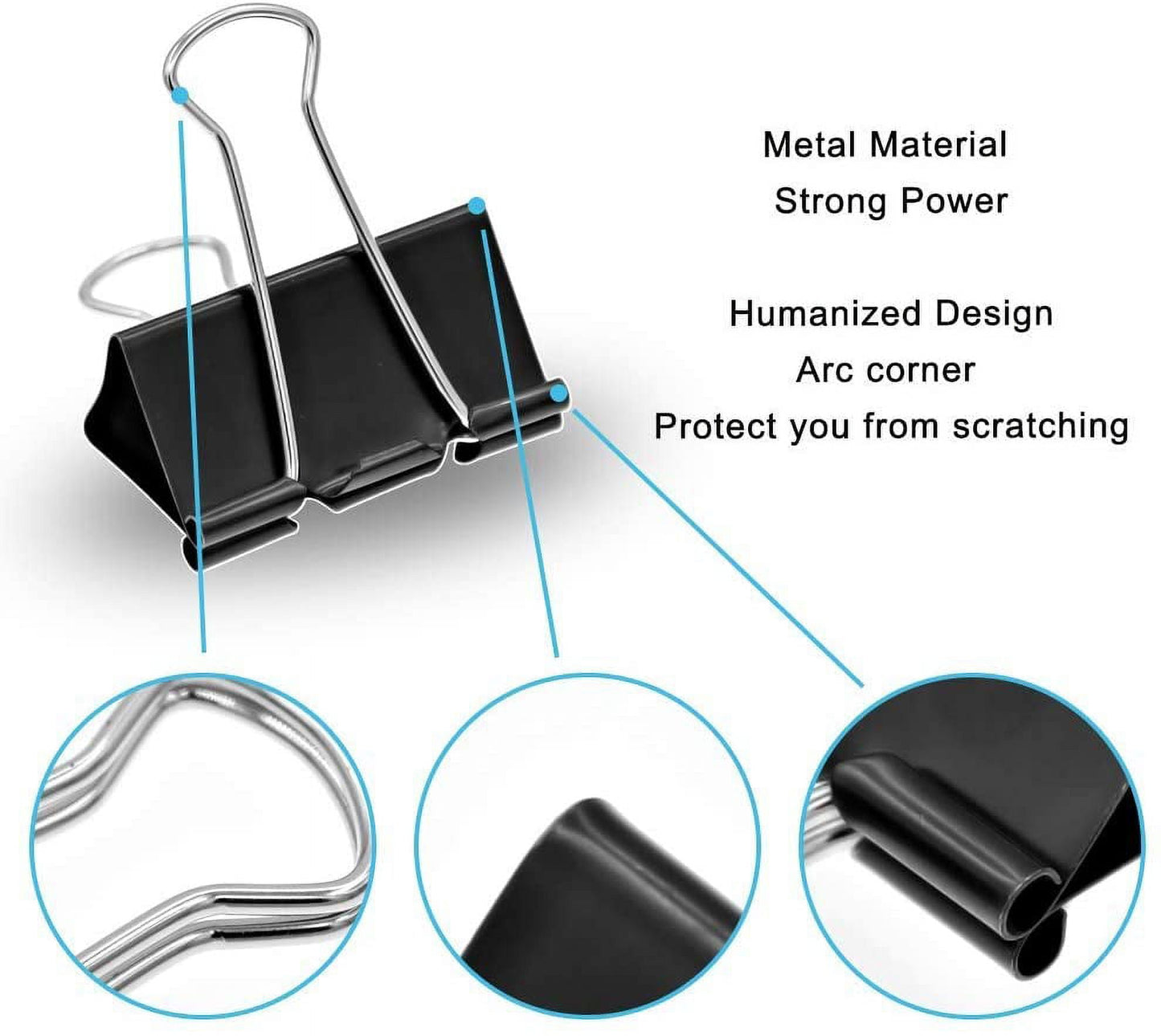 Extra Large Binder Clips Jumbo Binder Clips Big Metal Paper Clamps V1189-LWWAL-20260325-00166