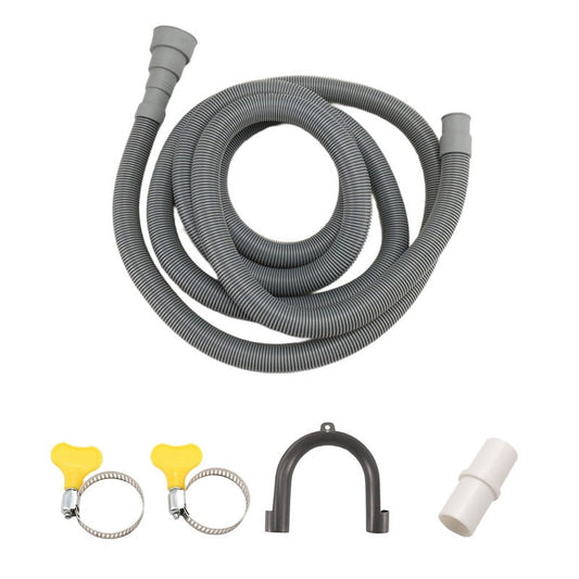 Drain Hose Extension Set Universal Washing Machine 10Ft, Include Bracket Connector and Clamps Hoses V1189-LWWAL-20260325-00167