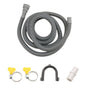 Drain Hose Extension Set Universal Washing Machine 10Ft, Include Bracket Connector and Clamps Hoses V1189-LWWAL-20260325-00167