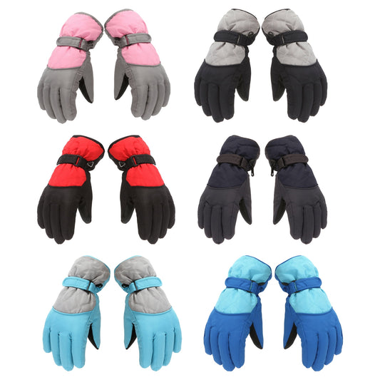 Dengjunhu Kids Winter Gloves - Snow & Ski Waterproof Youth Gloves for Boys & Girls - Insulated for Cold V1189-LWWAL-20260325-00194