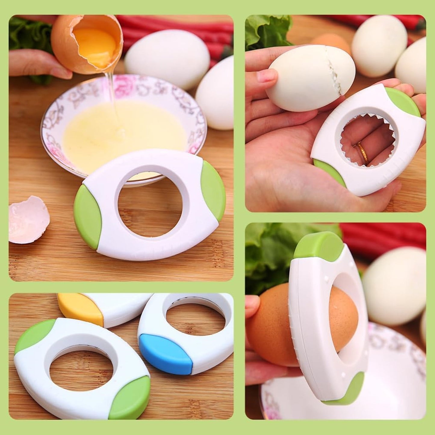 Egg Shell Opener for Hard Boiled Eggs,Egg Peeler Tool Topper Cutter Tool, Handheld Quick Raw Eggs Cracker V1189-LWWAL-20260325-00199