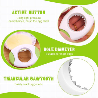 Egg Shell Opener for Hard Boiled Eggs,Egg Peeler Tool Topper Cutter Tool, Handheld Quick Raw Eggs Cracker V1189-LWWAL-20260325-00199