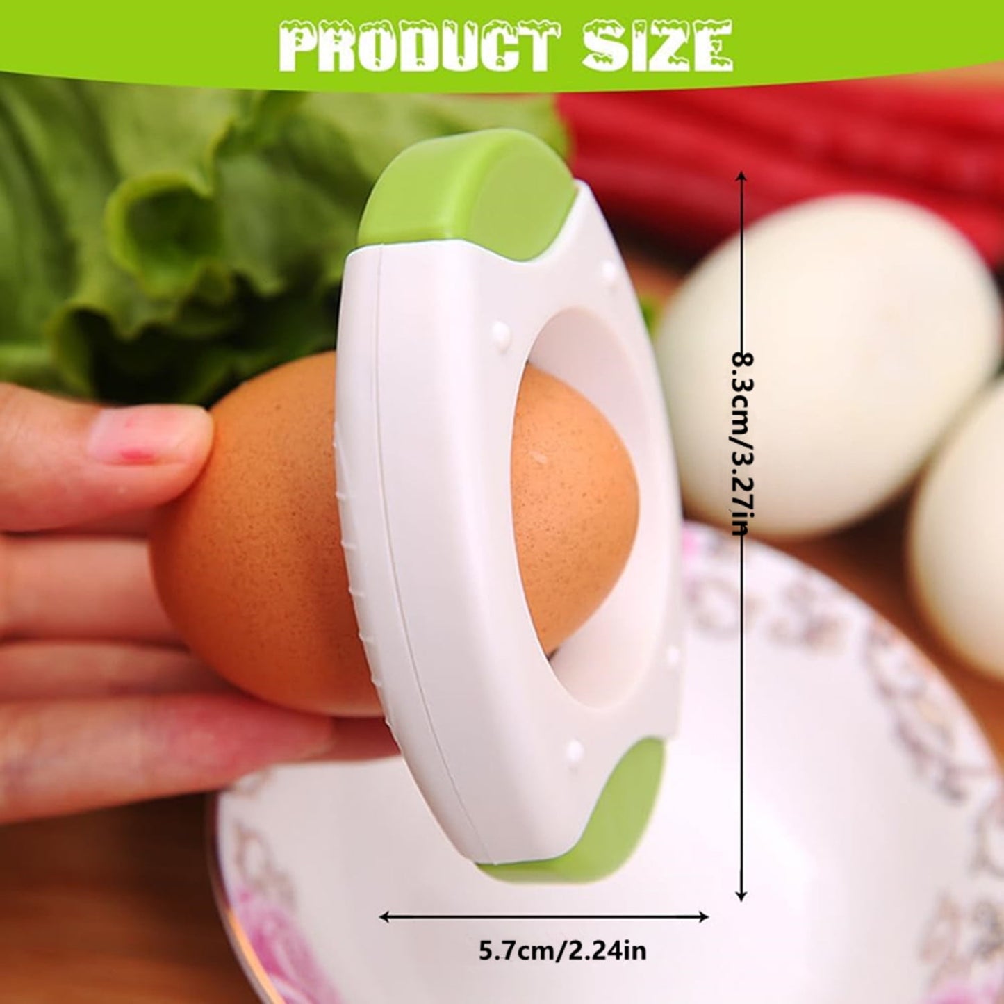Egg Shell Opener for Hard Boiled Eggs,Egg Peeler Tool Topper Cutter Tool, Handheld Quick Raw Eggs Cracker V1189-LWWAL-20260325-00199