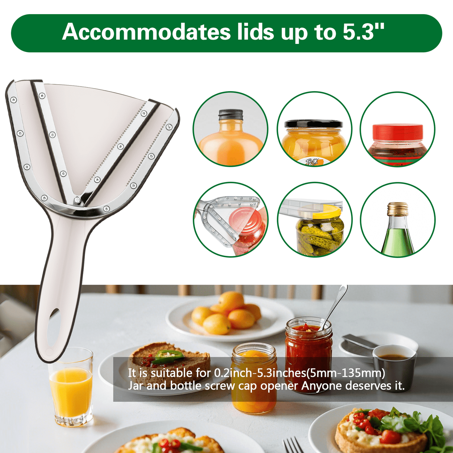 Jar Opener for Seniors with Arthritis Effortless Lid & Bottle Opener for Weak Hands Simple Twist Jar Opening V1189-LWWAL-20260325-00205