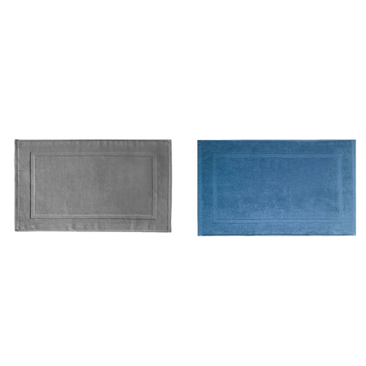 2PCS White Cotton Classic Rug Bath Mats Absorbent Cotton Hotel Spa Shower Bathtub Mats [Not A Bathroom Rug] V1189-LWWAL-20260325-00210