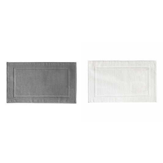 2PCS White Cotton Classic Rug Bath Mats Absorbent Cotton Hotel Spa Shower Bathtub Mats [Not A Bathroom Rug] V1189-LWWAL-20260325-00211