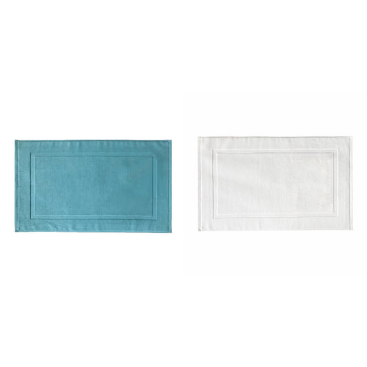2PCS White Cotton Classic Rug Bath Mats Absorbent Cotton Hotel Spa Shower Bathtub Mats [Not A Bathroom Rug] V1189-LWWAL-20260325-00219