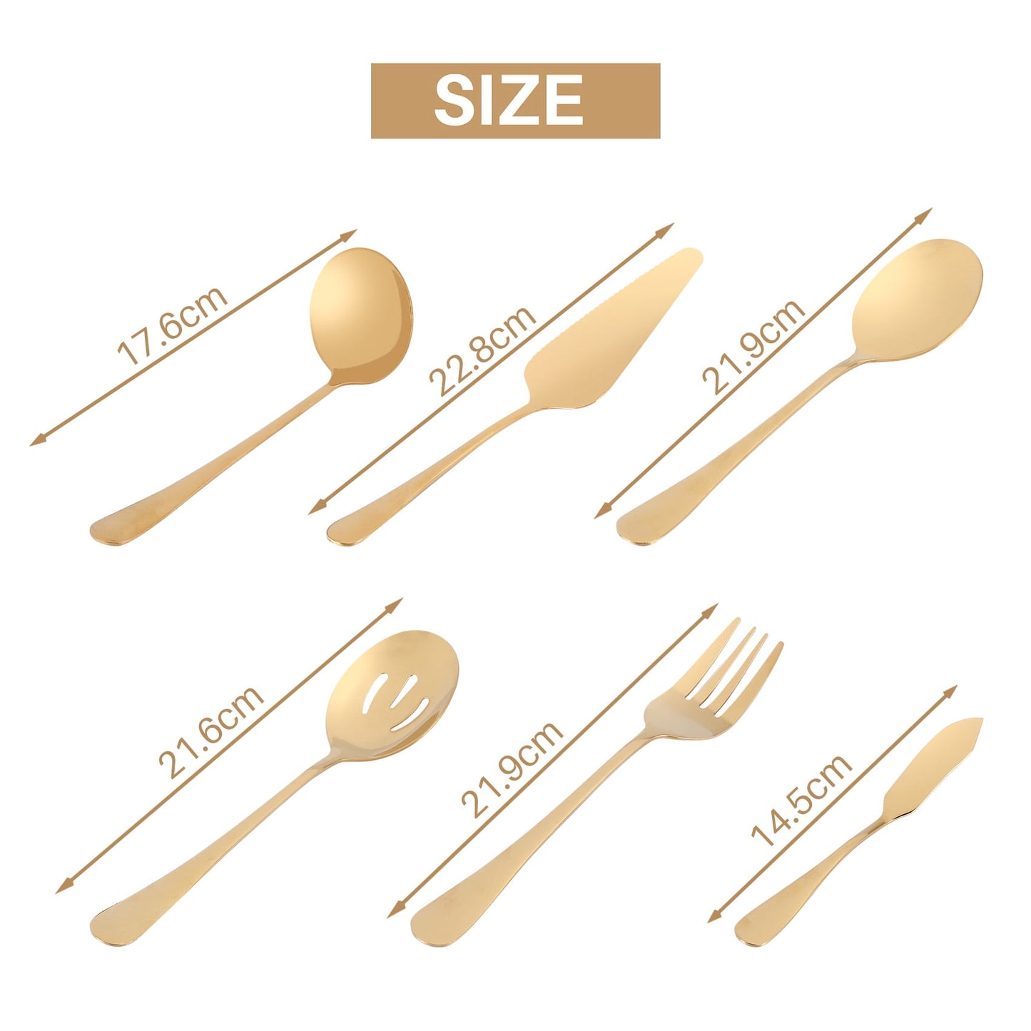 6-Piece Gold Stainless Steel Serving Flatware Set V1189-LWWAL-20260325-00240